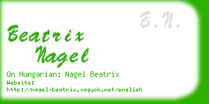 beatrix nagel business card